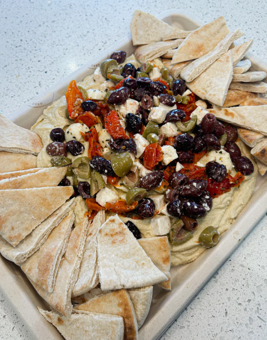 Homemade Loaded Houmous Platter